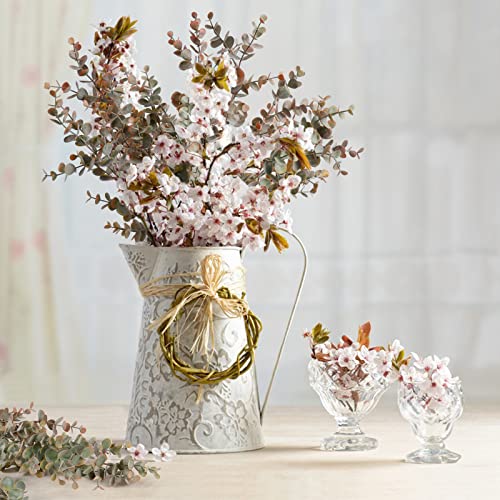 3 Packs Artificial Eucalyptus Stems, Faux Eucalyptus Leaves Branches Silver Dollar Eucalyptus Leaf Spray Artificial Greenery Stems Plants for Floral Arrangement Bouquet Wedding Hom image 6