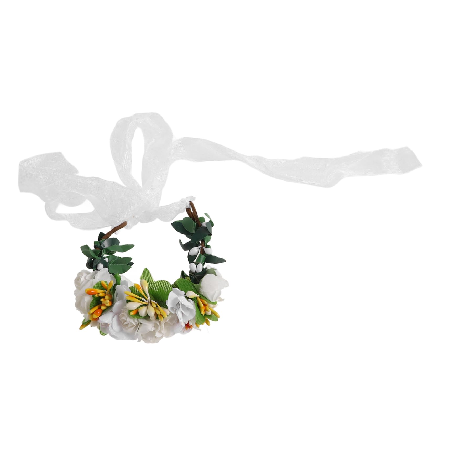 FONDOTIN Adorable Dog Cat Flower Collar Easy to Wear Decorative Headband for Pet Fashion Shows