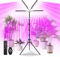 Zoelele LED Pflanzenlampe Vollspektrum mit Ständer & Timer, 128 LEDs, 7 Lichtmodi & 10 Helligkeitsstufen – Grow Light für Zimmerpflanzen, Anzuchtlampe für Indoor Pflanzen & Stecklinge