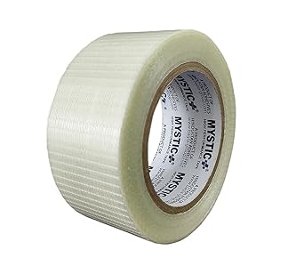 MYSTIC Cross Filament Tape 48mm X 20m Pack of 1, 140 mic thick high-strength tape for Bundling, Securing, Packaging, Repairing, Bookbinding, Sealing, Reinforcing, Insulating