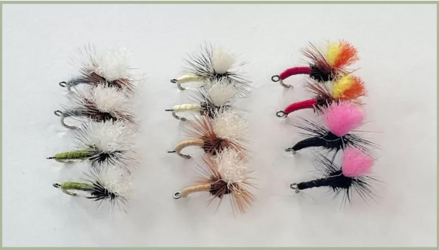 12 Klink nd Dink Barbless or Barbed Trout Flies - Mixed colours Choice (Barbless, Mixed)