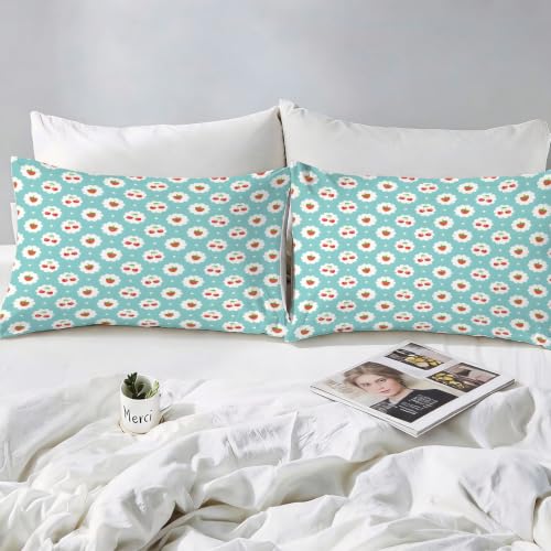 Housse de couette microfibre douce parure de lit 2 personnes 200x200 cm - 4