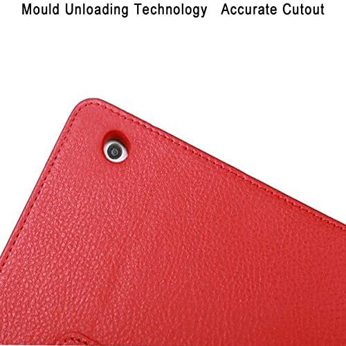 Leather flip case folio cover for apple iPad Air 9.7" 1st Generation Model A1474,A1475 (Red) - Image 4