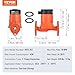 VEVOR 007E-2F2 Hot Water Recirculating Pump, 110V, 42W 16 GPM High Efficiency Circulator Pump, EMC Automatic Hot Water Circulation Pump 1