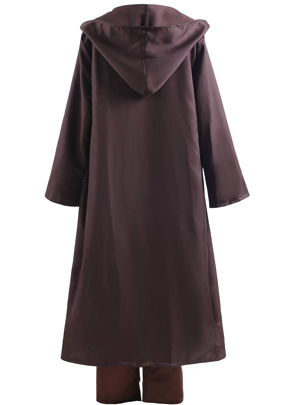 Aricy Adult Jedi Costume Obi Wan Kenobi Halloween Hooded Tunic Robe Cloak Cosplay Costume Outfit A007L