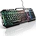 Teclados Gaming, TedGem Teclado Gaming, Teclado USB, Teclado Gaming PS4 LED Retroiluminado con Cable USB, Teclado para PC / Laptop / PS4 / Xbox One (Teclados Español, Negro)