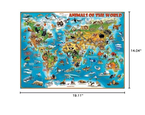 Ravensburger Animals of The World 300 Piece XXL Jigsaw Puzzle forKids - | Unique Piece Design | Anti-Glare Surface | Skill-Building, Fun Activity | Amazon Exclusive - Image 7