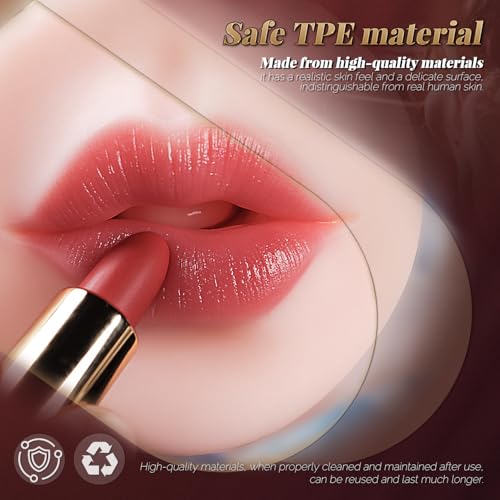 Image of Male Masturbator Oral Sex Toys for Men, Realistic Pocket Pussy Deep Throat Oral Blow Textured with 7.5in Depth, Sexy Lips & Soft Tongue Fleshy Texture, Sex Machine Blowjob Toy for Men
