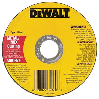 DEWALT 4-1/2 in. x 7/8 in. Aluminum Oxide Type 1 Metal Thin Cut-Off Wheels - 25 Pack