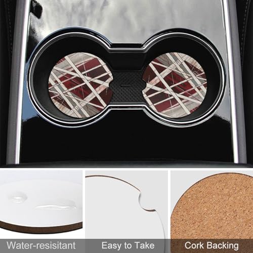 Portavasos para Auto 2.6 in Blanco y Granate 2 Pack miniatura 5