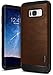 Galaxy S8 Plus Case Ringke [Flex S Series] Non-Folio Interview Professional PU Leather Style TPU Shock Protection Fingerprint Resistant Qi Wireless Charge Compatible for Samsung Galaxy S8 Plus - Brown
