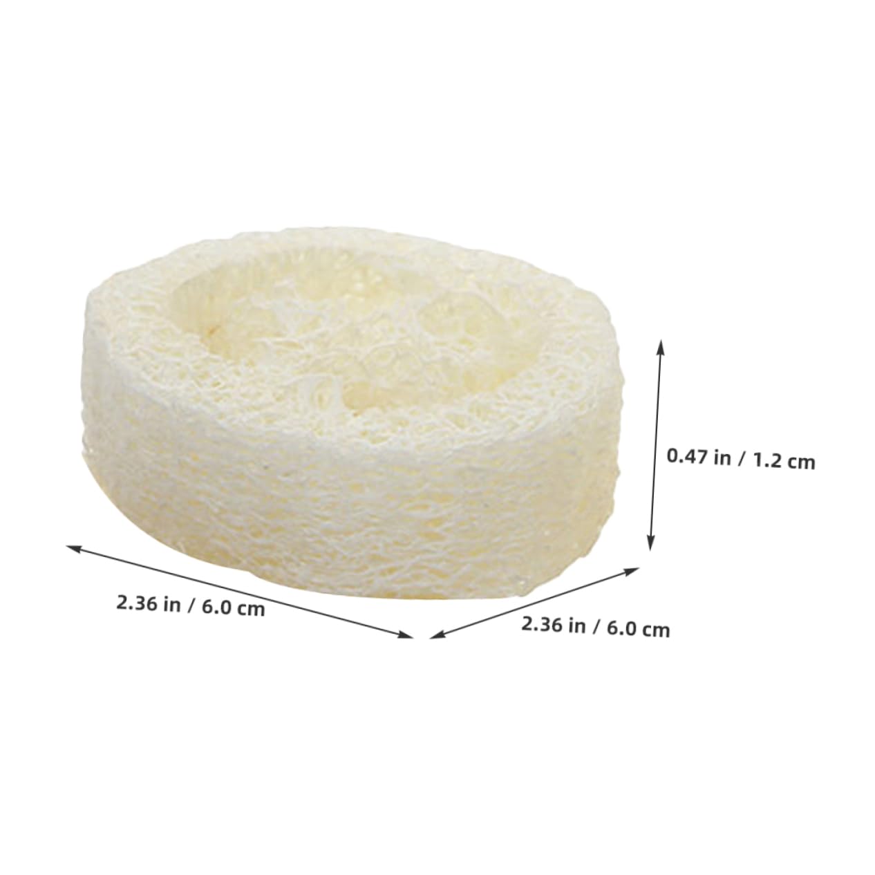 Healeved 100pezzi Spugne Da Bagno Luffa Naturale Scrub Esfoliante Per Corpo Di Spugne Per Doccia e Sapone Per Rinfrescare La
