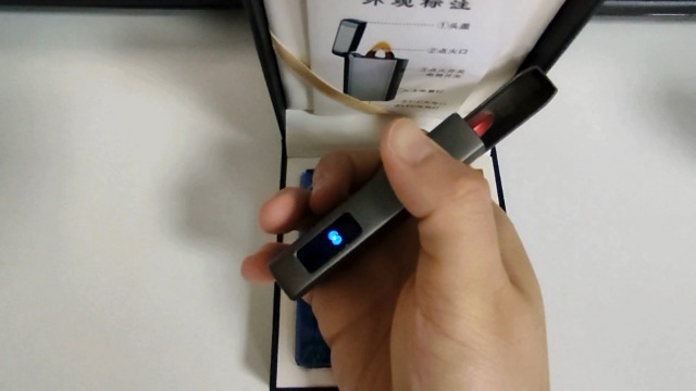 Encendedor eléctrico recargable a plasma USB C azul hielo miniatura 7