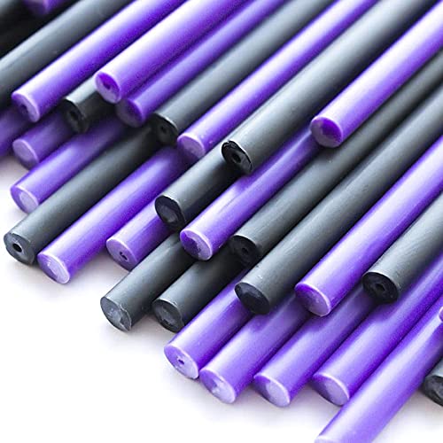 Plastic Lollipop Sticks - 114mm x 4mm Pack of 1000 (Purple & Black)