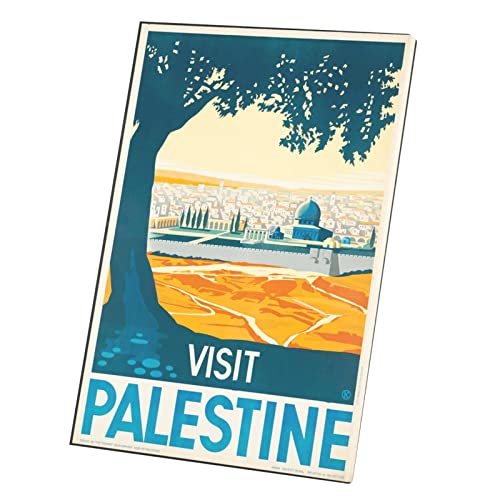 Affiche Visit Palestine pour mur vide tableau decoration vintage art deco 40x59