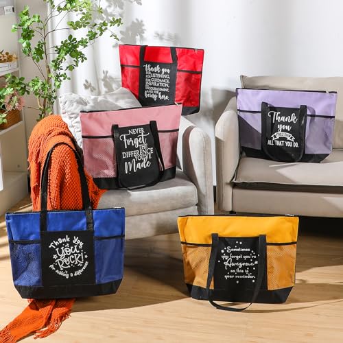 Image of Paterr 10 /20 /30 Pcs Thank You Tote Bags Bulk for Women Appreciation Gift for Employee Teachers Coworker Cna Nurse Staff