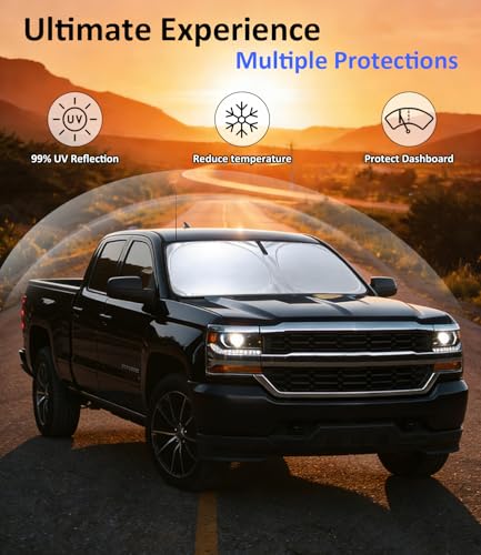 Image of Sun Shade for 2014-2018 Chevrolet Chevy Silverado /GMC Sierra