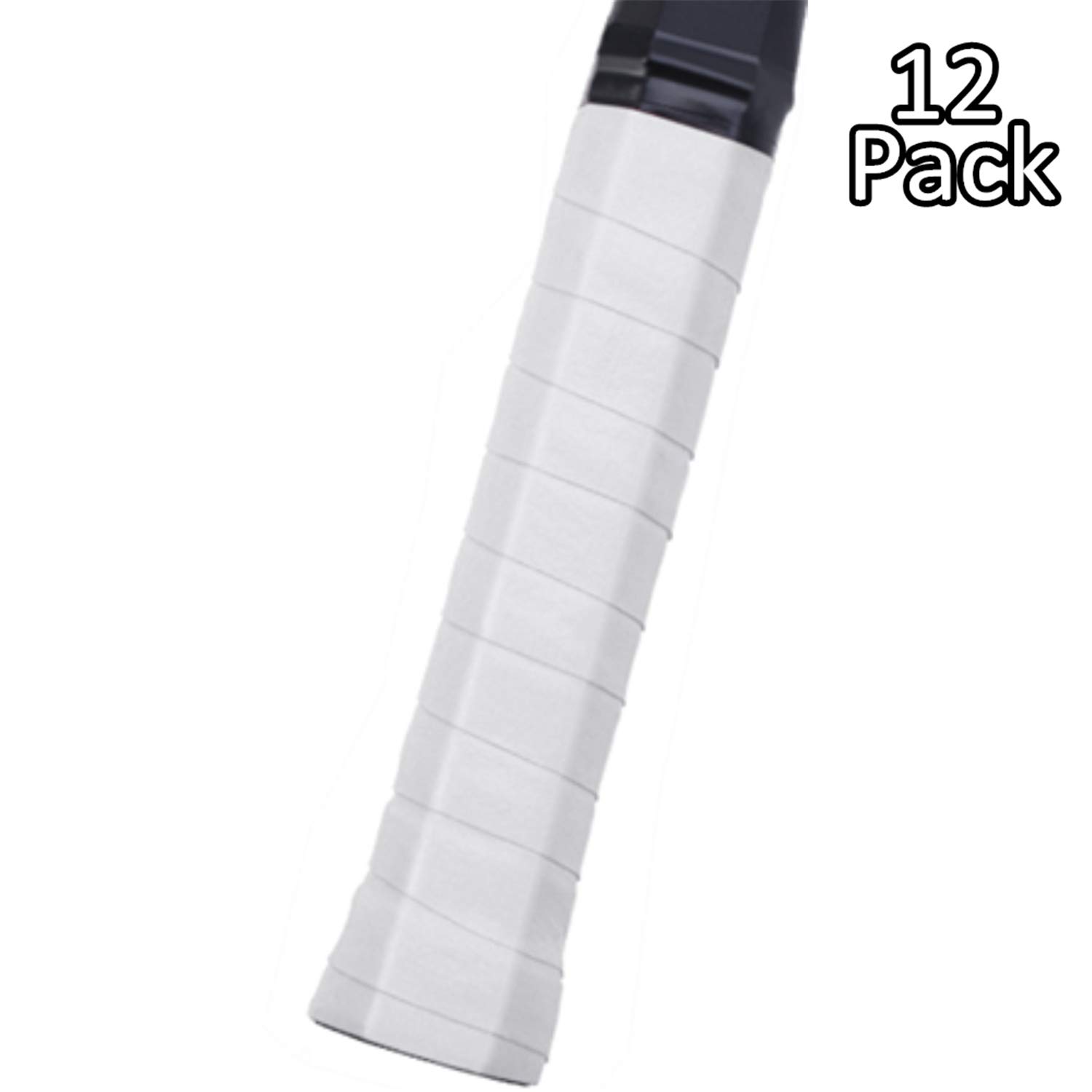12 Bandes De Grip Antidérapantes Pour Raquettes - Absorption De Transpiration, Pour Tennis, Badminton, Squash