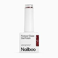 Vista 9 de Nailboo Esmalte de uñas de gel Forever Glaze Premium, esmalte de gel con capa base transparente con lámpara LED, autonivelante, color de uñas