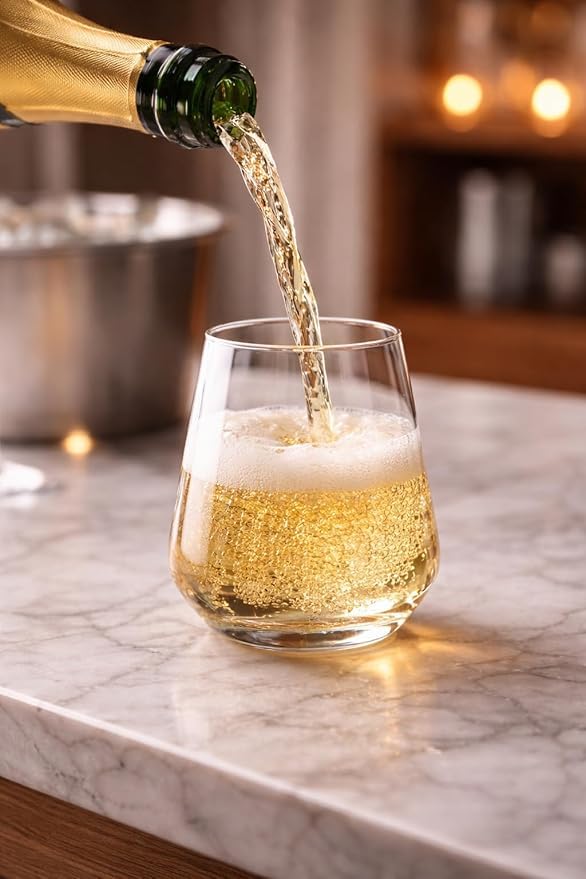 Image of ROUMYKS 350 ML Whiskey Glass Tumbler Highball Glasses Clear Iced Tea and Glasses for Drinking Cocktail, Whisky,Juice, Milkshake, Coke, Soda, Dishwasher Safe Pack of 6