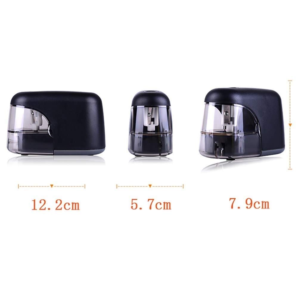 Temperamatite Elettrico Intelligente, Alimentato a Batteria e Tramite USB, Perfetto per matite n. 2 e matite Colorate da Usare a casa, in Classe e in Ufficio.