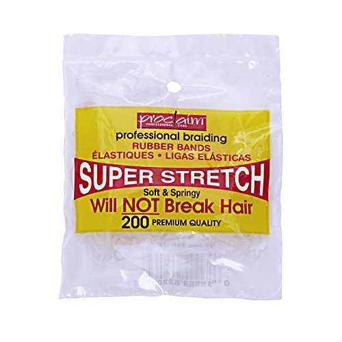 Proclaim 200 Count Clear Rubber Bands Amazon.in Beauty