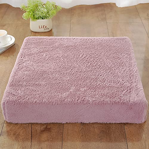 WEIGE Cojín Elevado Antideslizante Para Asiento Extra Grueso De Felpa, Cuadrado Duro Para Cuatro Estaciones, Oficina, Coche, Silla De Adulto, Cojín De 50 X 50 X 8 Cm (20 X 20 X