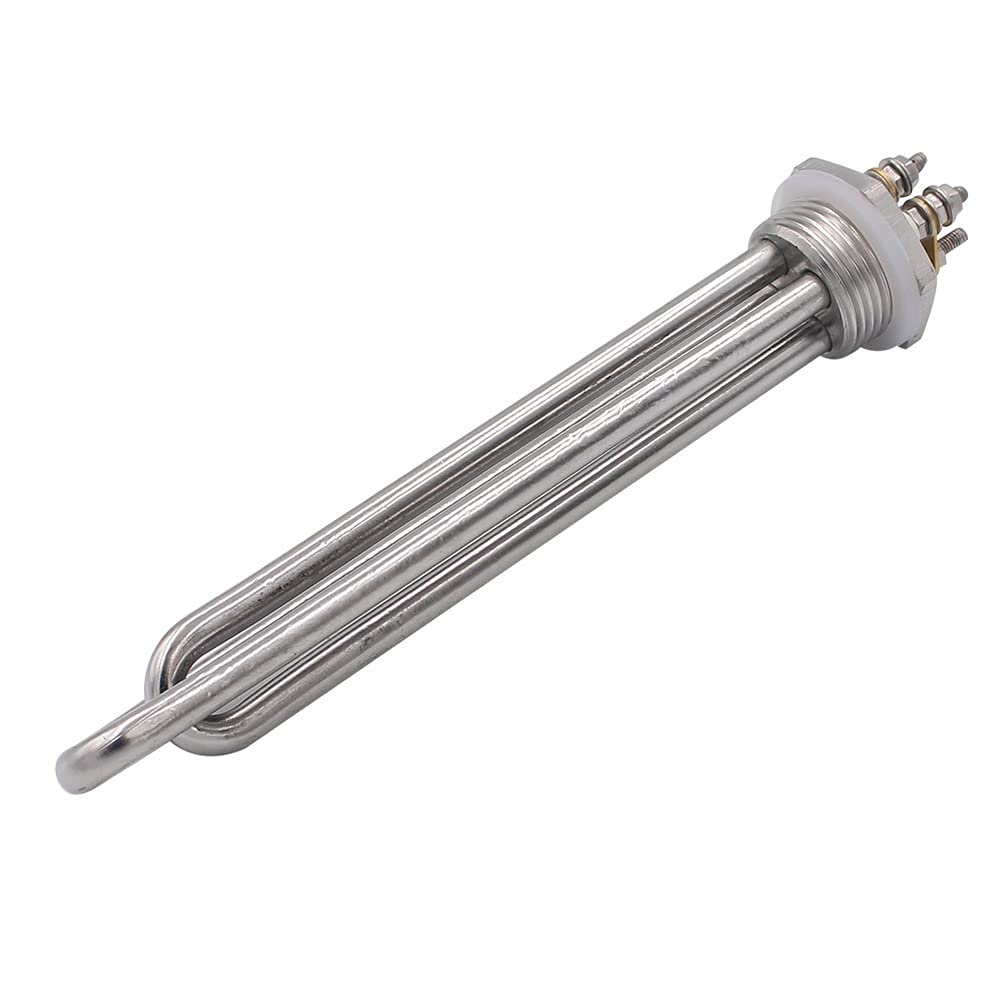 Element grzejny do podgrzewacza wody Części do podgrzewacza wody 12V DC Grzałka 300W 600W 24V 600W 36V 1200W 48V 1500W 1 cal śruba BSP Element grzewczy do energii słonecznej wiatrowej(Gray,24v 600w)