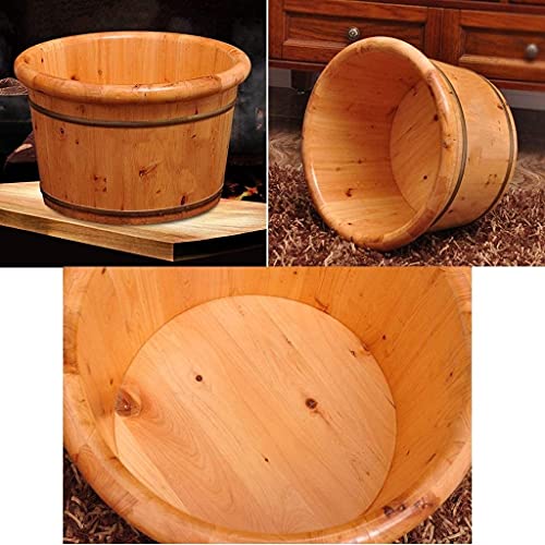 Spa de pies de madera con masaje tipo cubeta 26 cm miniatura 4