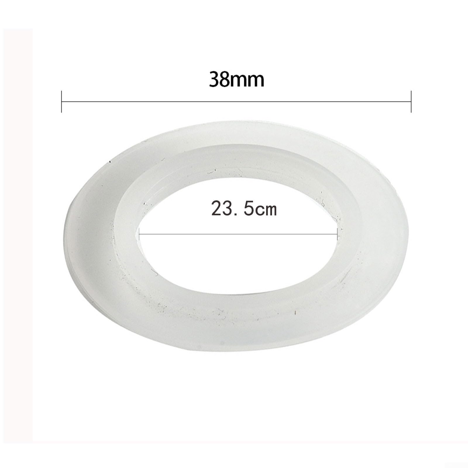 Produktbild von Silikon-Dichtungsring Für Badewanne & Waschbecken – 38x23,5mm – Undicht? Einfach Ersetzen!