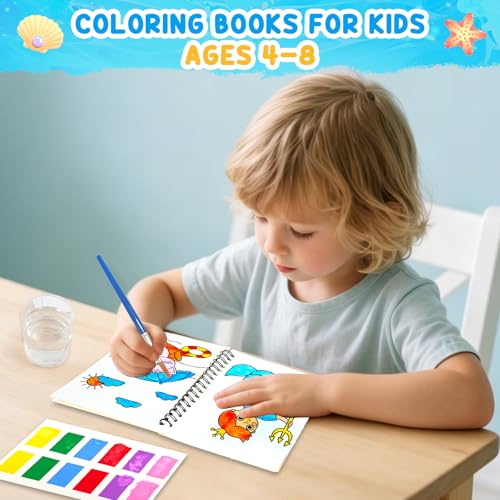 Image of ZMLM 24 Pack Ocean Coloring Books - Birthday Party Favors for Kids 4-8