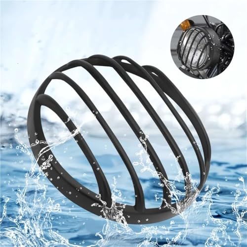 Cache calandre phare moto noir, grille de protection robuste pour lampe frontale CMX - 4