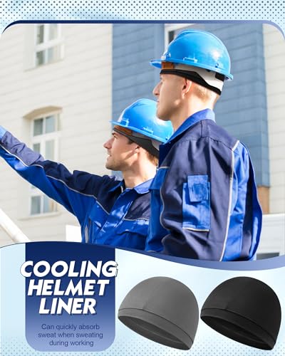 Image of 9 Pcs Cooling Skull Cap Camo Liner Sweat Wicking Lightweight Cycling Cap Running Hat for Men Women