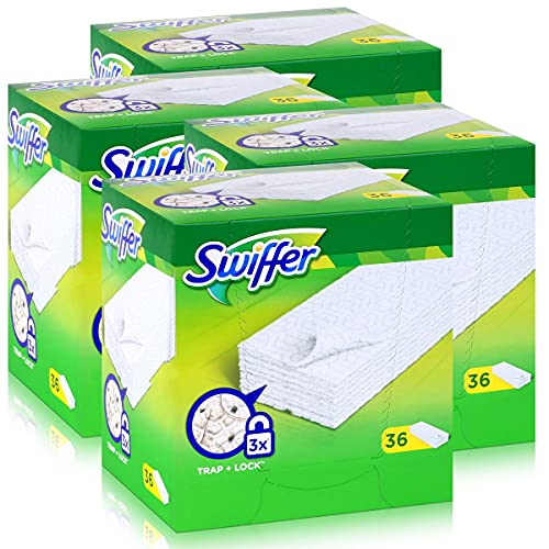 Preisvergleich Produktbild 4x Swiffer Trocken Bodenwischtücher 36er