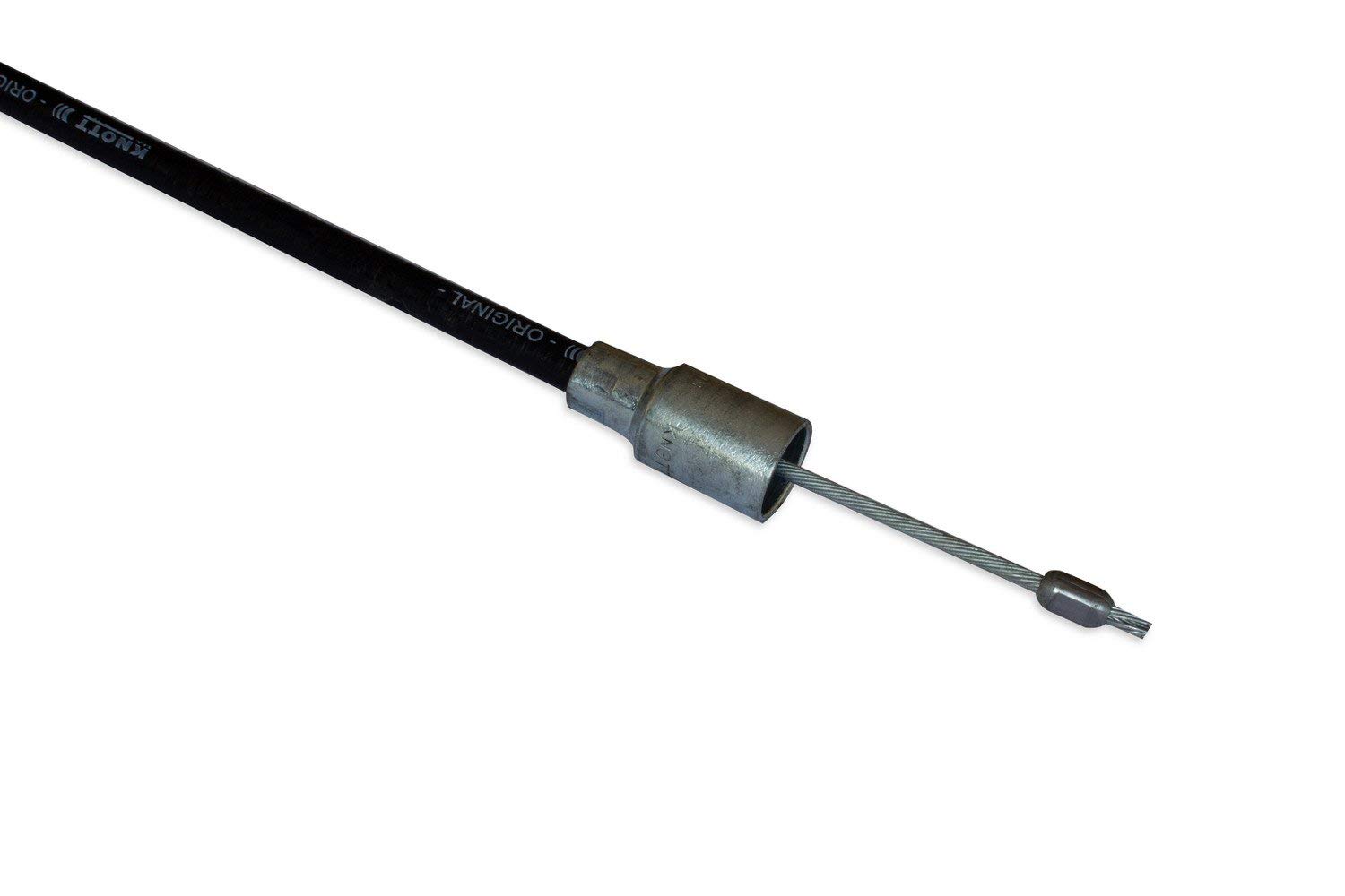 KNOTT Cable de Freno para Remolque 1630/1820 mm con Terminal de Bola para Frenado Seguro y Suave, Sirga de Freno de Alta Resistencia Modelo Nuevo para Ejes de Caravanas