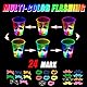 meishuneu 16 Unzen leuchtende Partybecher für Indoor-Outdoor-Party-Event-Spaß, blinkende Farbe, leuchtende Becher für Nachtveranstaltungen, Gastgeschenke, Dekorationen, leuchtende Becher
