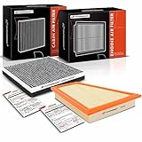 A-Premium 2-PC Engine & Cabin Air Filter with Activated Carbon Compatible with BMW E89 Series Z4