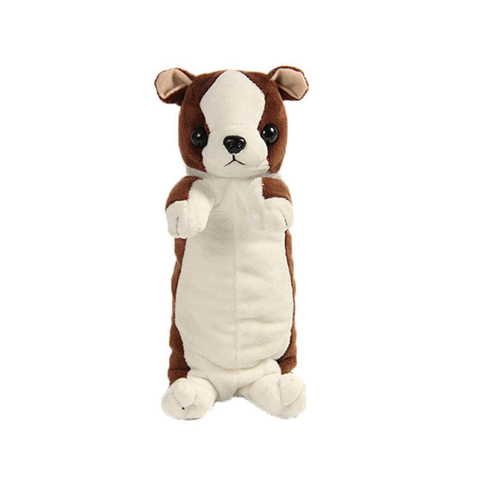 DobuyMallPlush Animal Stationery Cartoon Cute and Dog Pencil Case for Teen Girls and Cosmetic Bag (Bulldog)