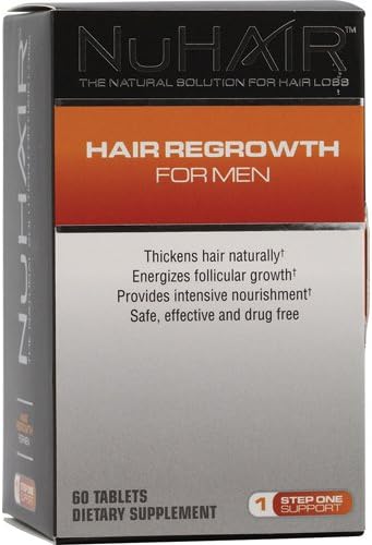 New - NuHair Hair Regrowth for Men - 60 Tablets