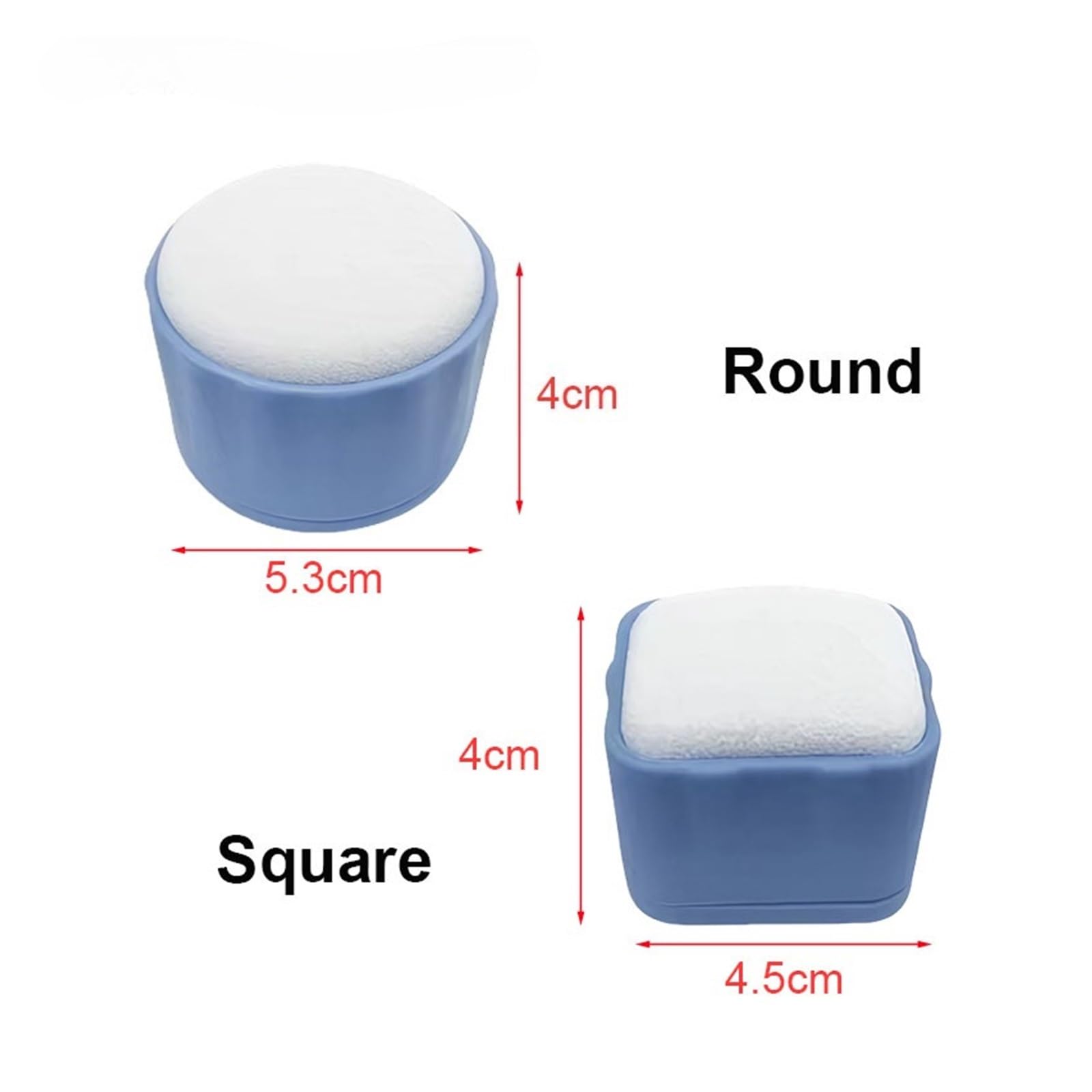 Stazione di pulizia dei file canalari sterilizzabile ad alta temperatura da 5 pezzi, custodia for supporto endodontico dentale for uso clinico(5Pcs Square Blue)