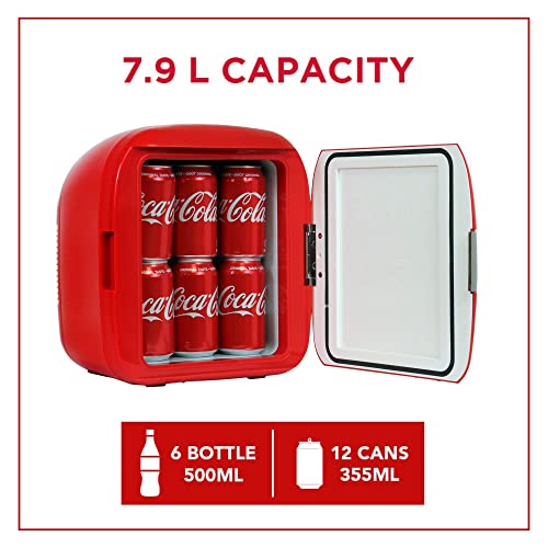 Coca-Cola KWC25 Heritage Portable 12 Can Thermoelectric Mini Fridge Cooler Warmer 7.9 L/ 8.3 Quarts Capacity thumb #3