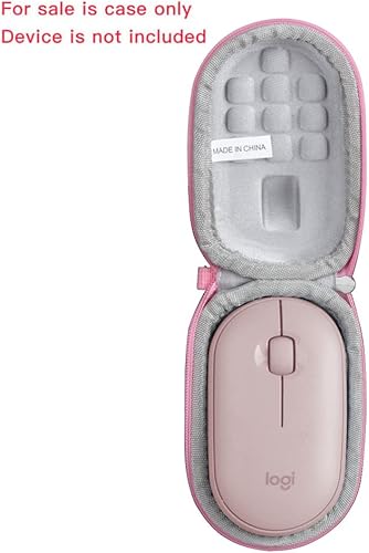 Miniatura 2 de Anleo Estuche de viaje para Logitech Pebble M350  Logitech M355 ratón inalámbrico portátil (rosa)