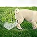 Hiyoo 6 PCS Fake Grass Plants Pee Post for Dogs to Pee on, Reusable Puppy Pee Post Training Tool Washable Artificial Eucalyptus Grass for Guiding and Trains Dogs to Urinate, Outdoor Dog Toilet