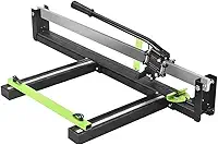 Riscadeira Cortador de Piso Porcelanato Cerâmica com Guia Laser Régua Suporte de Óleo Rolamentada Corte Preciso Profissional 100cm