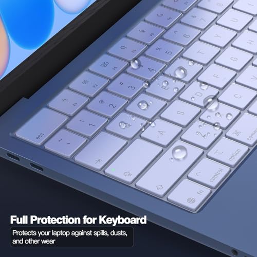 Image of Ultra Thin Keyboard Cover Protector for 2026 MacBook Neo 13 with A18 Pro Chip A3404, Premium Keyboard Skin Cover for MacBook Neo 13 inch A18 Pro Accessories, Clear (US Layout)