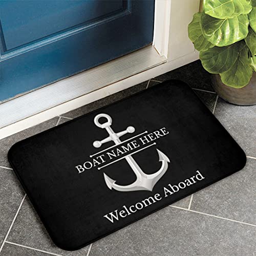 Tapete personalizado bienvenida náutica anclas 61x40 cm miniatura 6