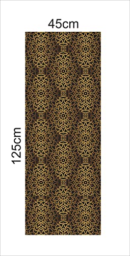 Image of CABANA HOMES Wall Stickers Botanical DIY Wallpaper for Home Decor (45 x 125 cm, 2 Rolls) (12 sq. ft) Decorative Self Adhesive Decal Furniture Wardrobe Table Top Kitchen, Black