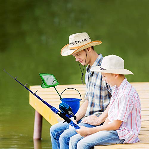 image for WIDDEN Kids Fishing Pole Full Kits 5 FT Portable Telescopic Fishing Ro