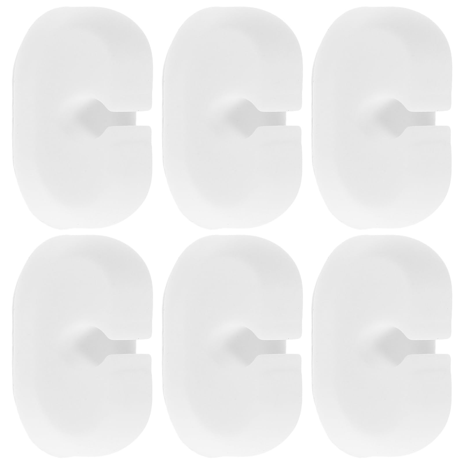 SEWACC 6Pcs Adhesive Cable Management Clips Silicone Cord Holders for Organizing Charging Cables Data Lines and Earphones Space Saving for Desk and Home