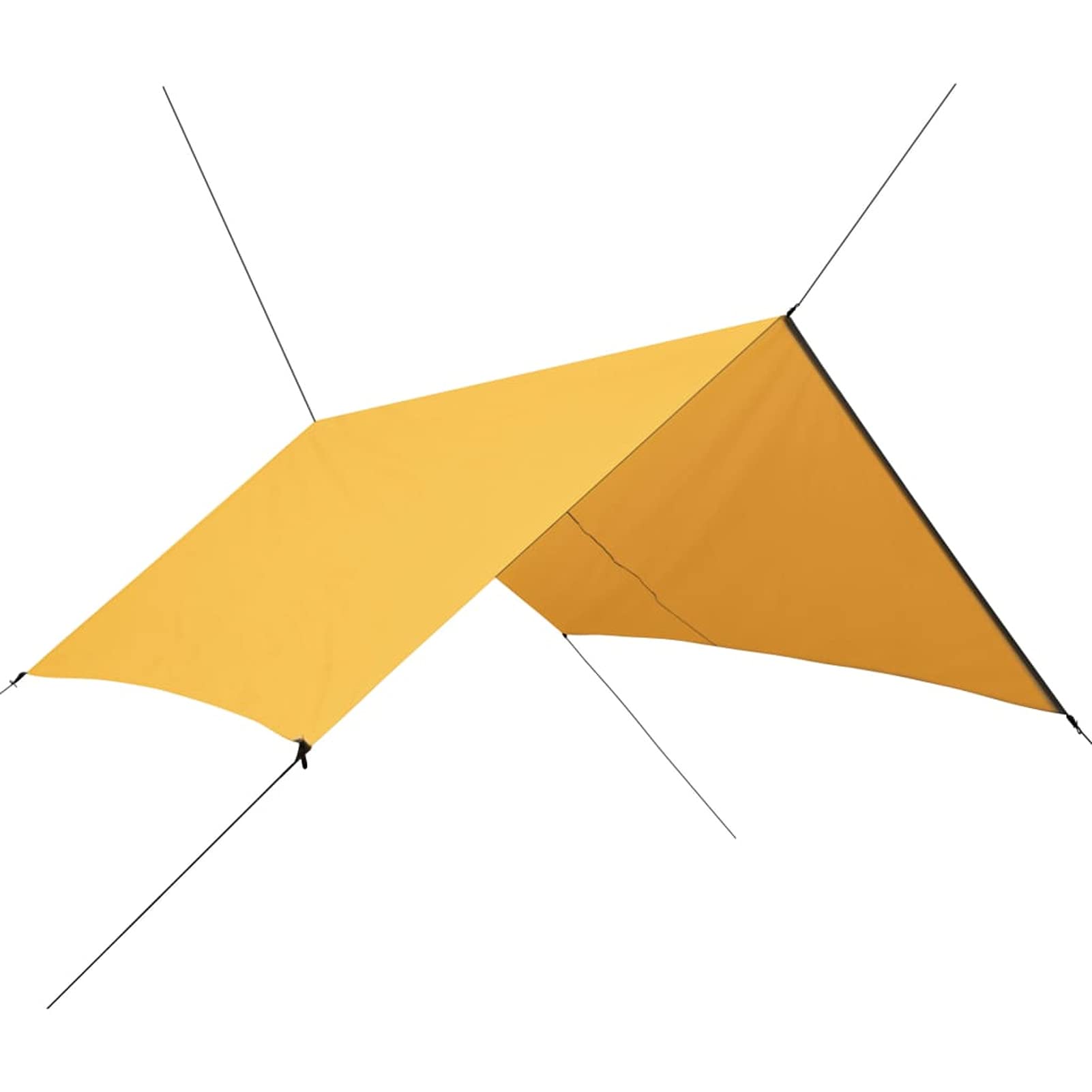 Tidyard Impermeables Lonas de Tiendas de Campaña Toldo de Camping Toldo de Jardín Toldo de Sombra para Playa/Parque,Lona de Picnic Protección UV Amarillo 3x2,85 m